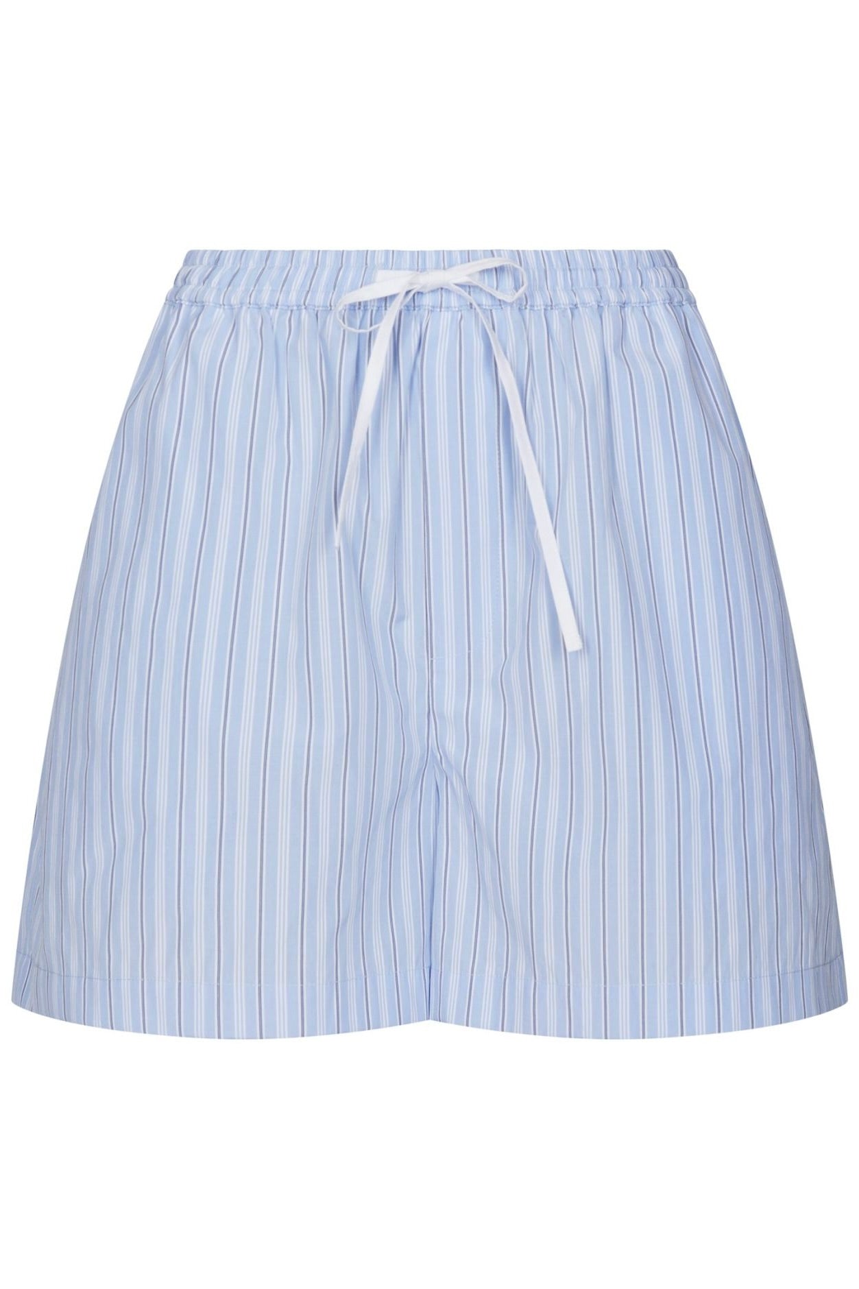 Camell Gestreepte Short - Blauw/Wit