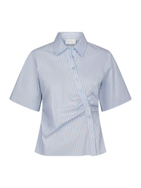 Hazell Gestreepte Blouse - Lichtblauw