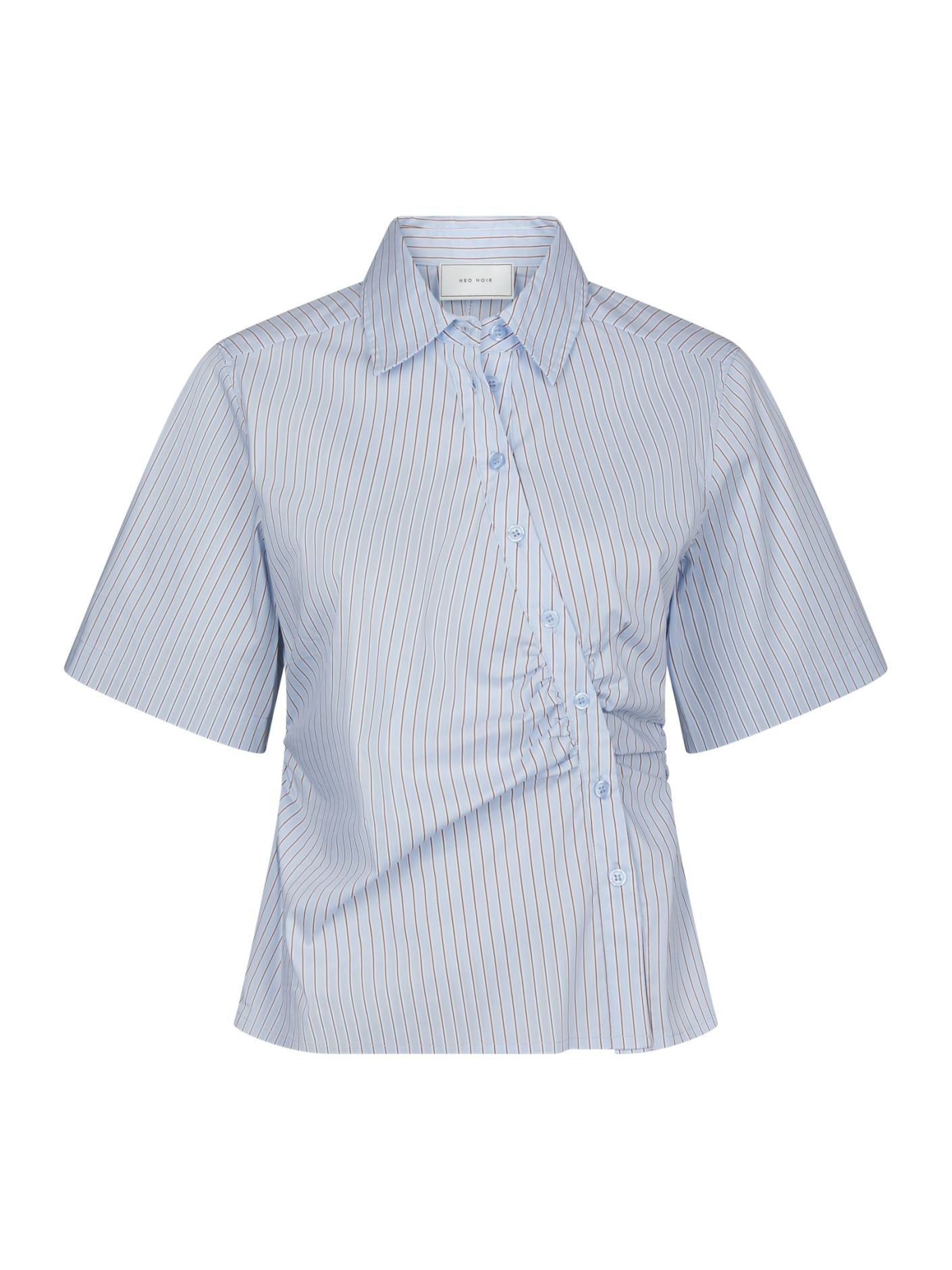 Hazell Gestreepte Blouse - Lichtblauw