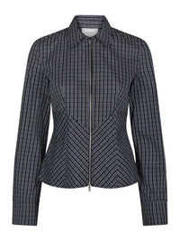 Cathy Zip Blouse - Zwart