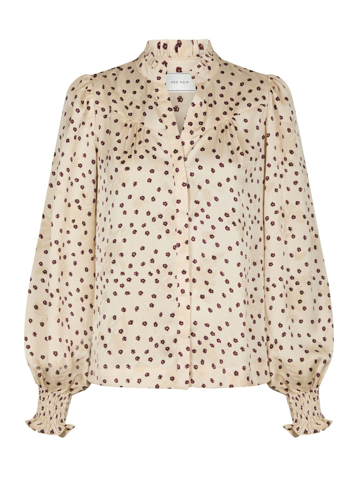 Astrida Bloemen Blouse - Crème