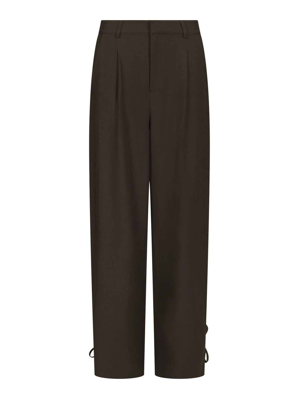 Isotta Structure Tie Pantalon - Bruin