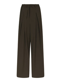 Eddina Woven Pantalon - Donker Bruin
