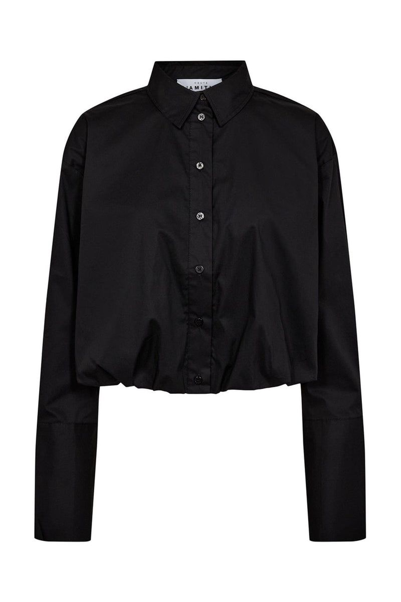 Cuff Balloon Blouse - Zwart