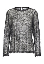 Lucia Blouse - Zwart Glitter