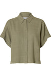 SLFViva Cropped blouse - Khaki