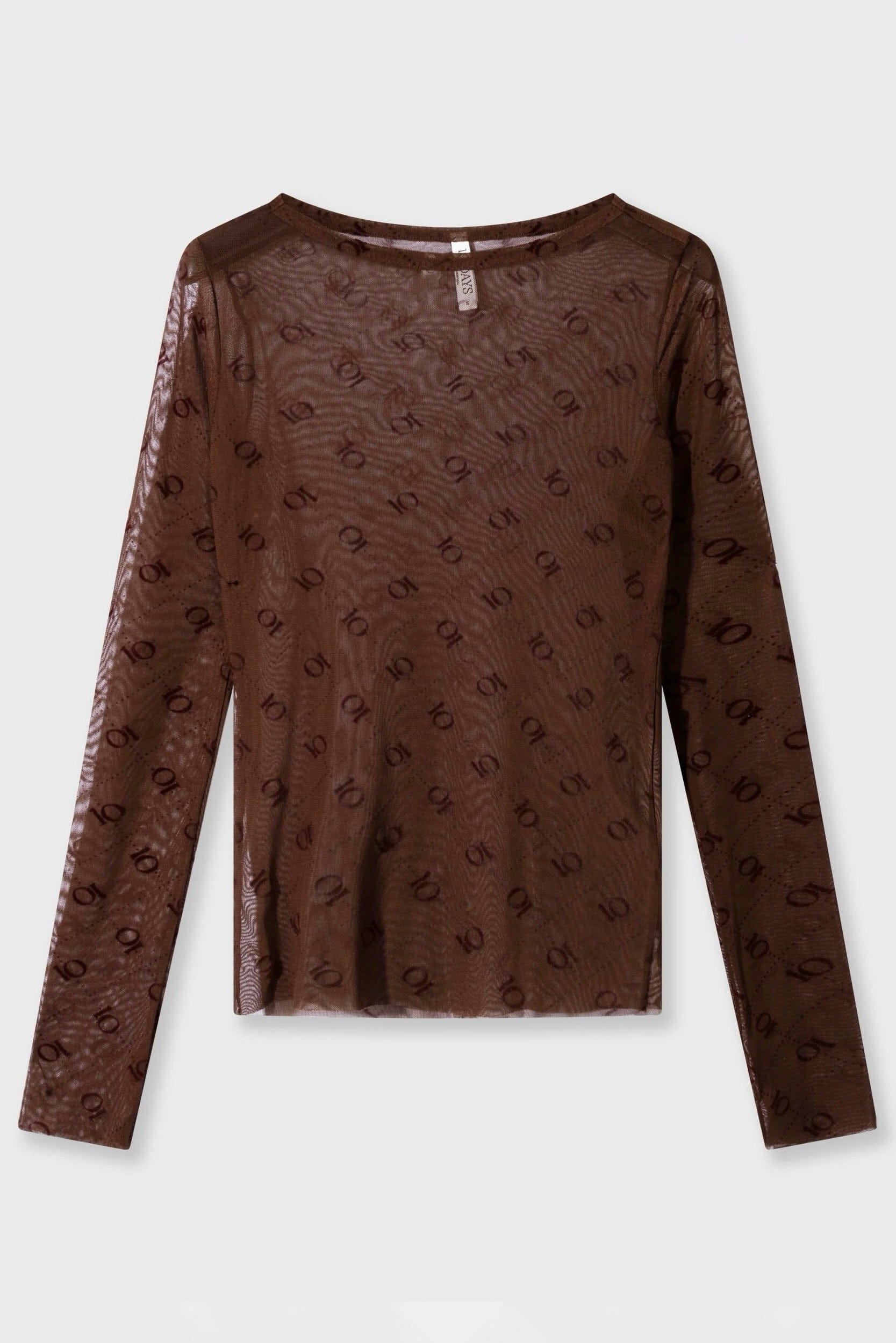 Mesh Monogram Top - Bruin