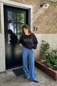 Statement Sweater - Donkerblauw