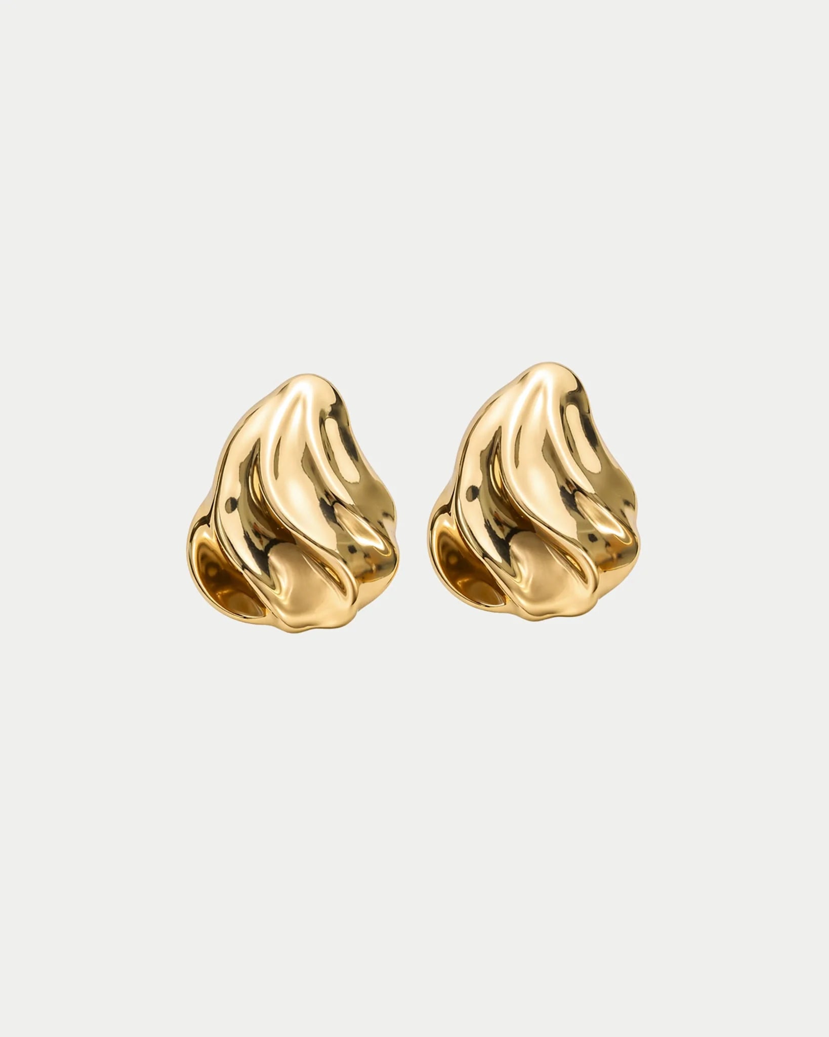 Swirl Oorbellen - Goud