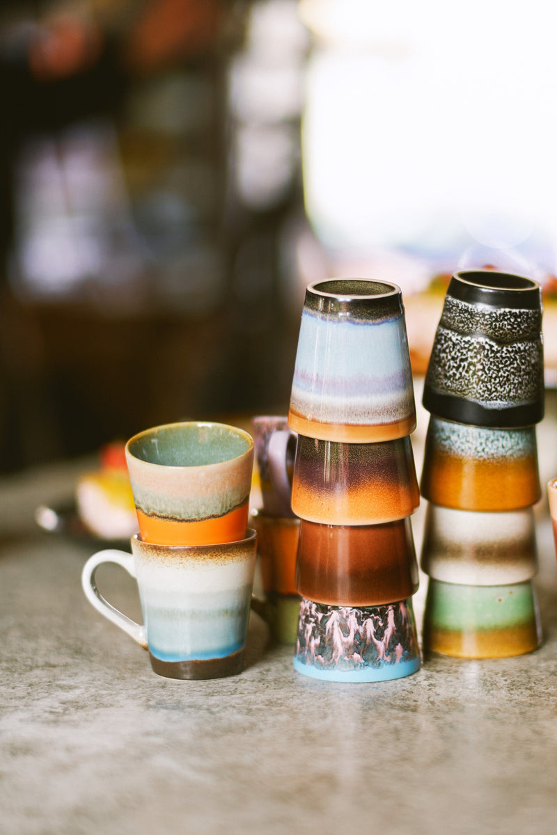 HKliving 70'S ceramics Espresso Mugs - Retro