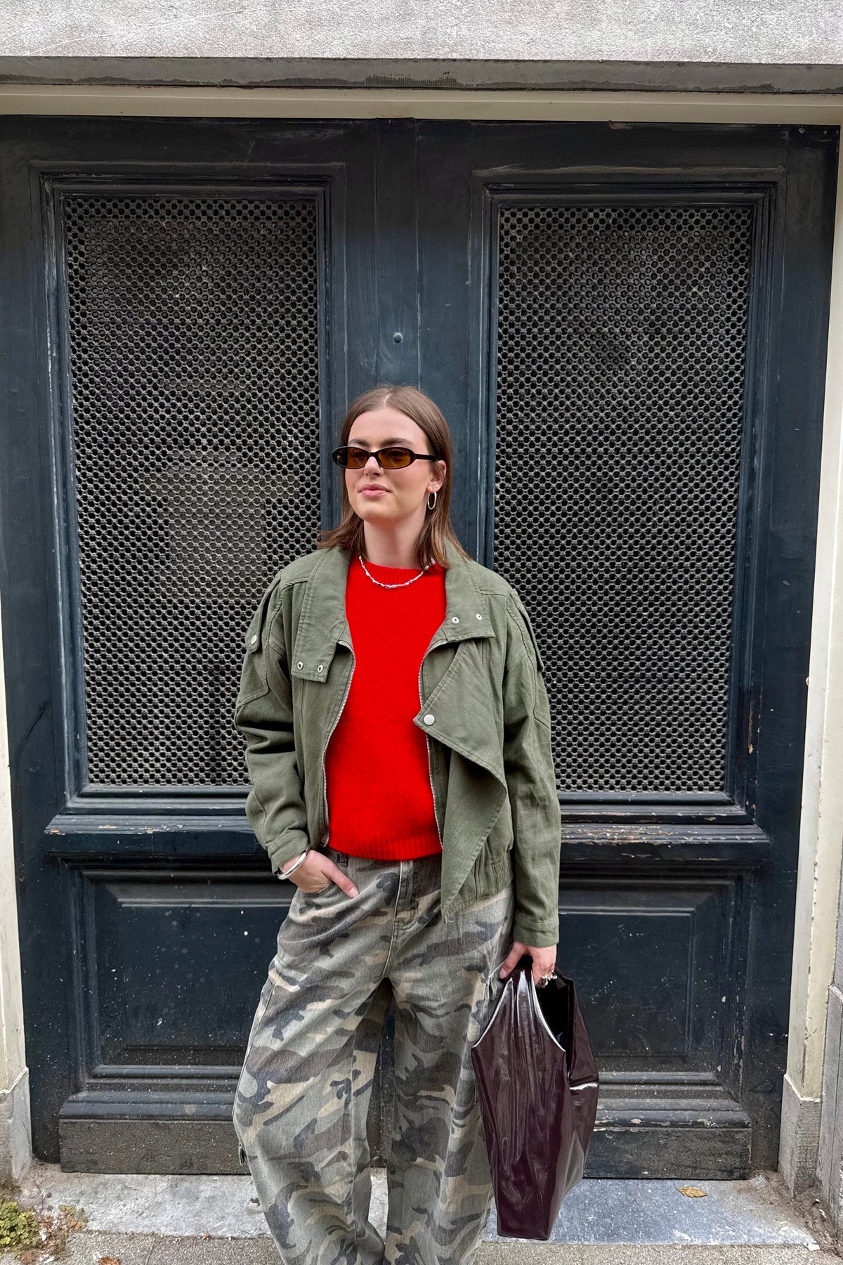 Ashley Denim Jas - Khaki