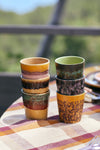 HKliving 70's Keramiek Koffie Mokken - Valley 