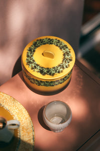 HKliving 70's Keramiek Koekjes Pot - Kelp 