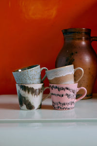 HKliving 70's Ceramics Cappuccino Mokken - Dada