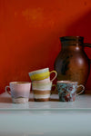 HKliving 70's Keramiek Koffie Mokken - Valley 