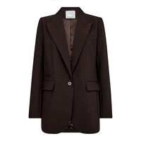 VolaCC Single Oversized Blazer - Donkerbruin