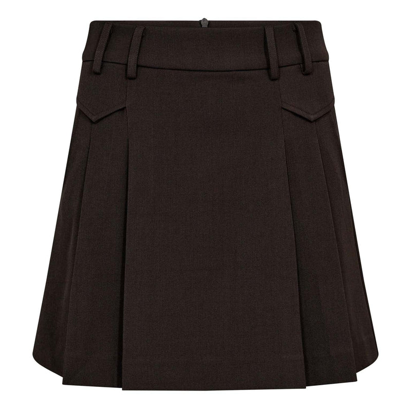 LunaCC Pleat Pocket Mini Skirt - Bruin
