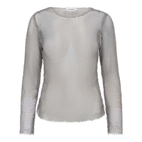 KrystalCC Net Top - Zilver