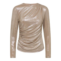 MargotCC Drape Blouse - Champagne