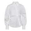 SannaCC Asy Placket Blouse - Wit