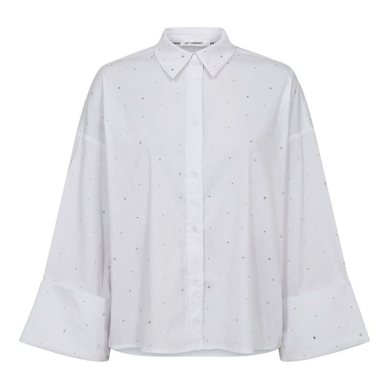 LeniCC Wide Cuff Stone Blouse - Wit