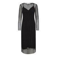 KrystalCC Net Jurk - Zwart