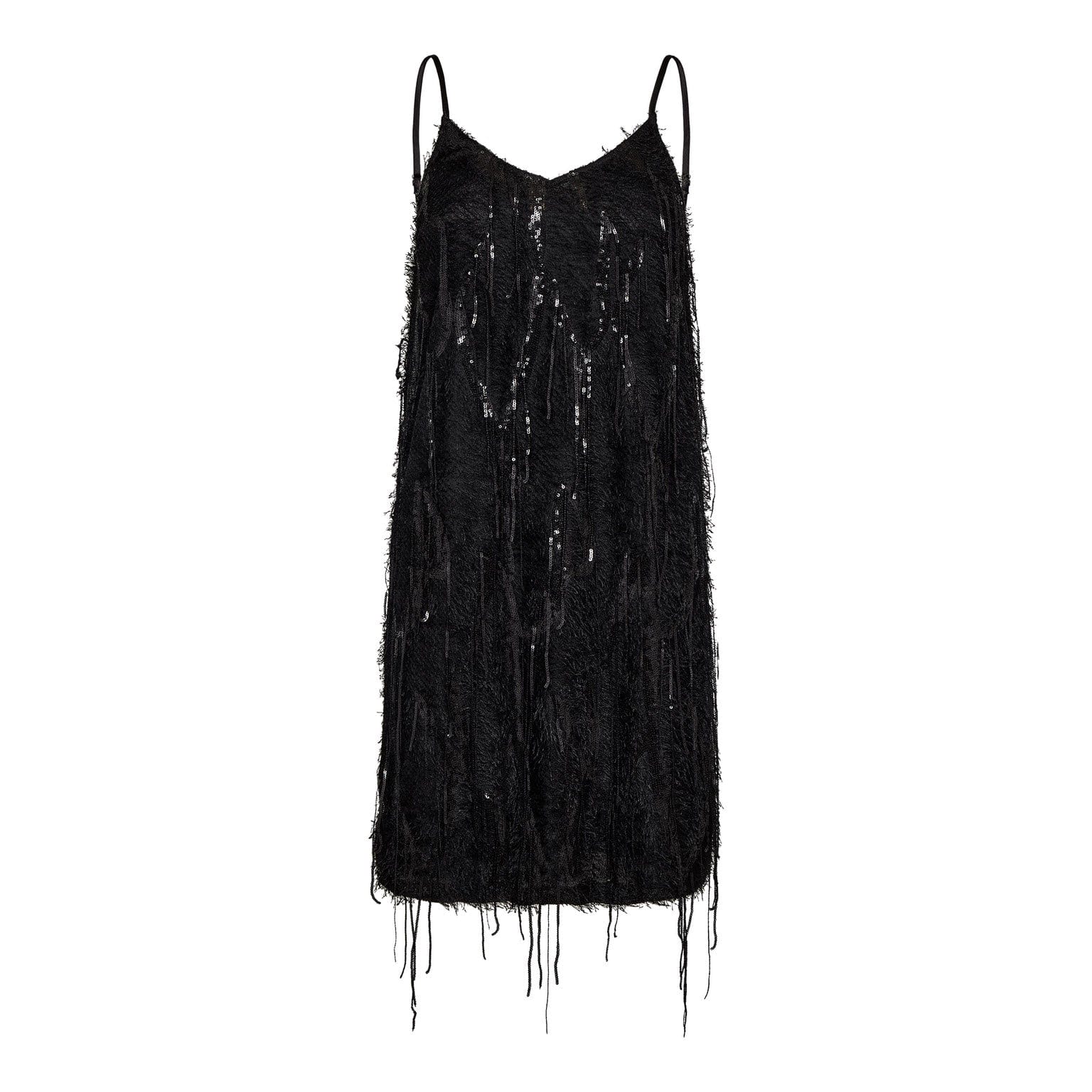 SillaCC Sequin Strap Jurk - Zwart