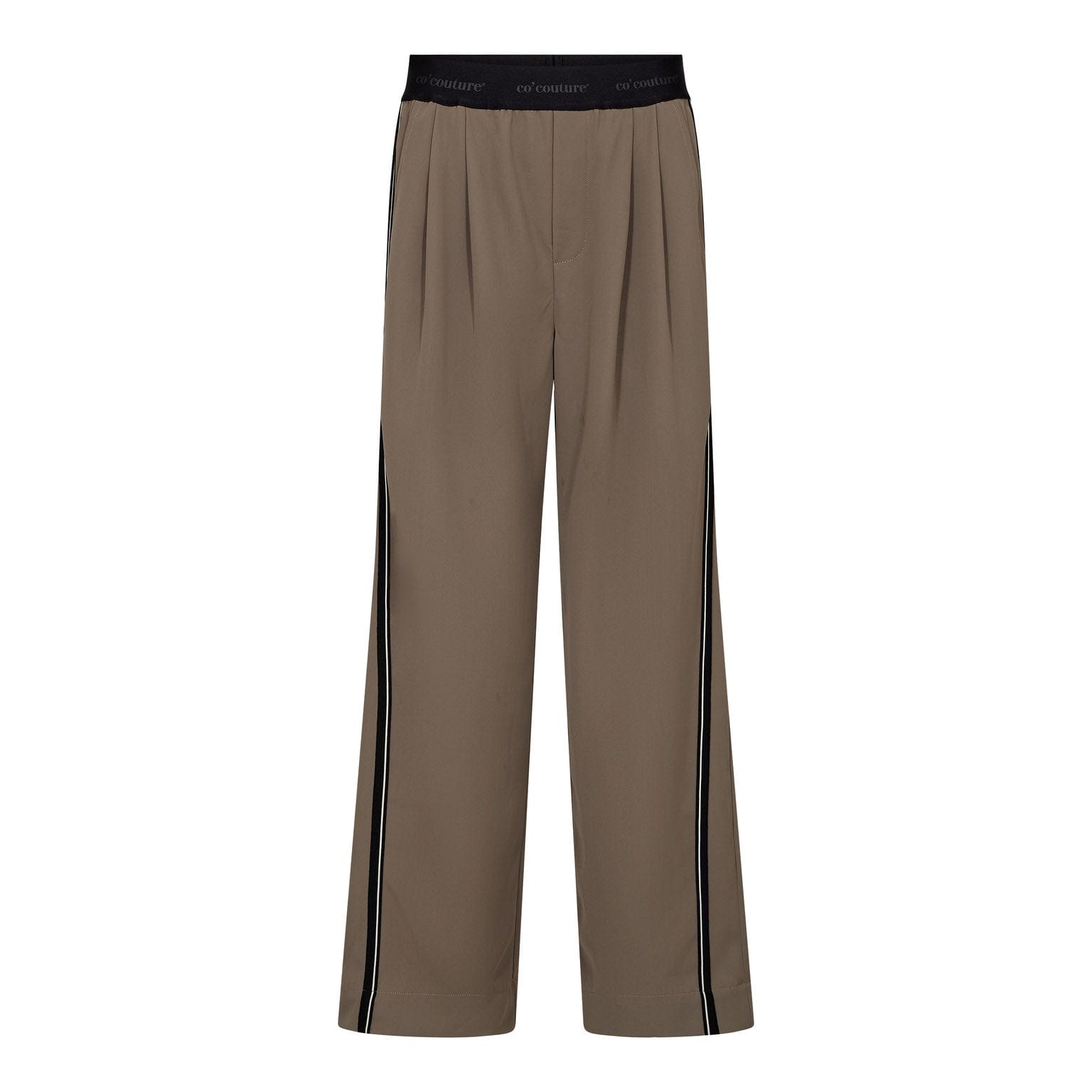 AminaCC Split Pantalon - Grijsbruin