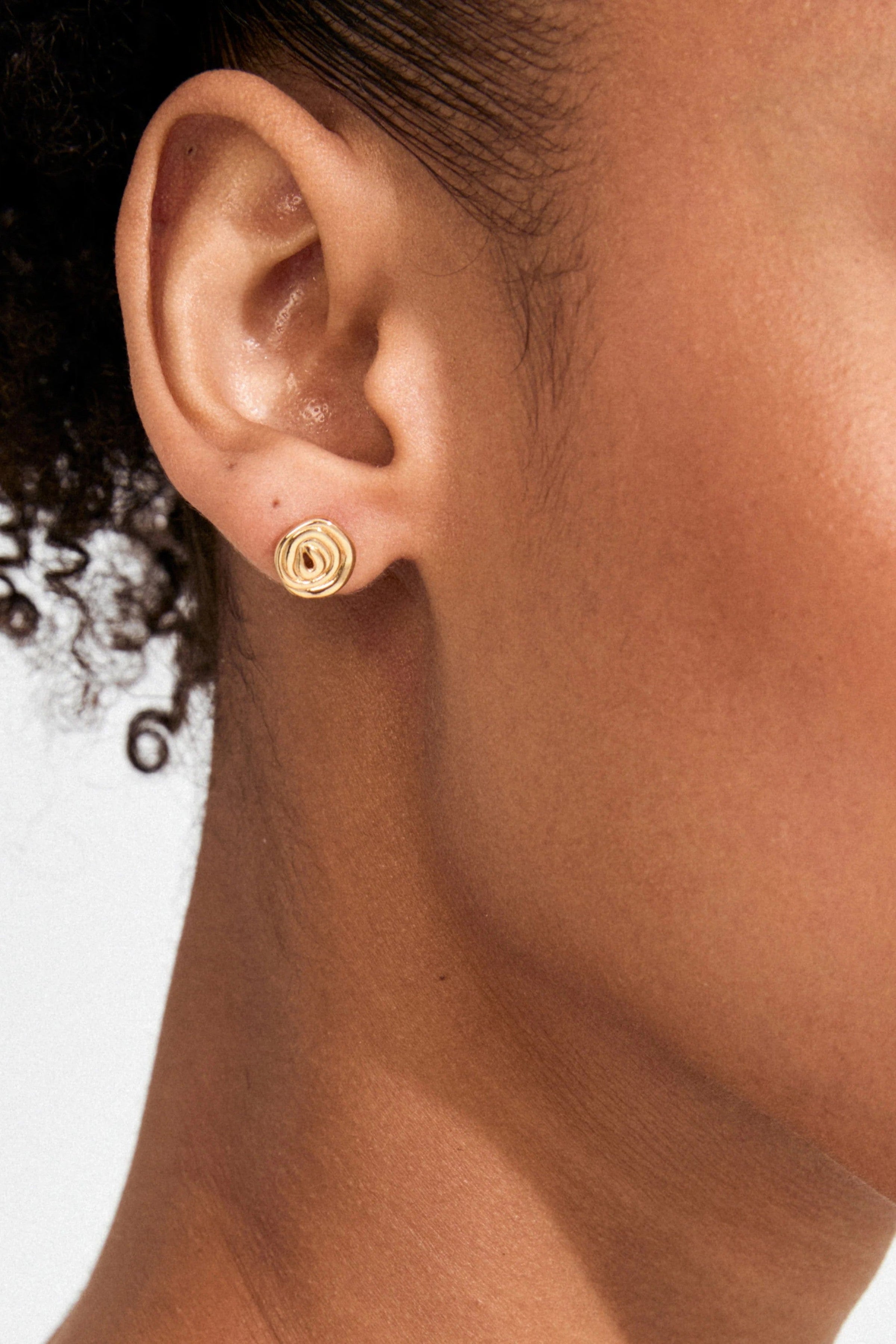 Air Stud Oorbellen - Goud