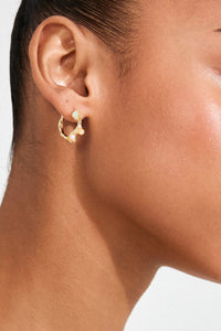 Iris Hoop Oorbellen - Goud