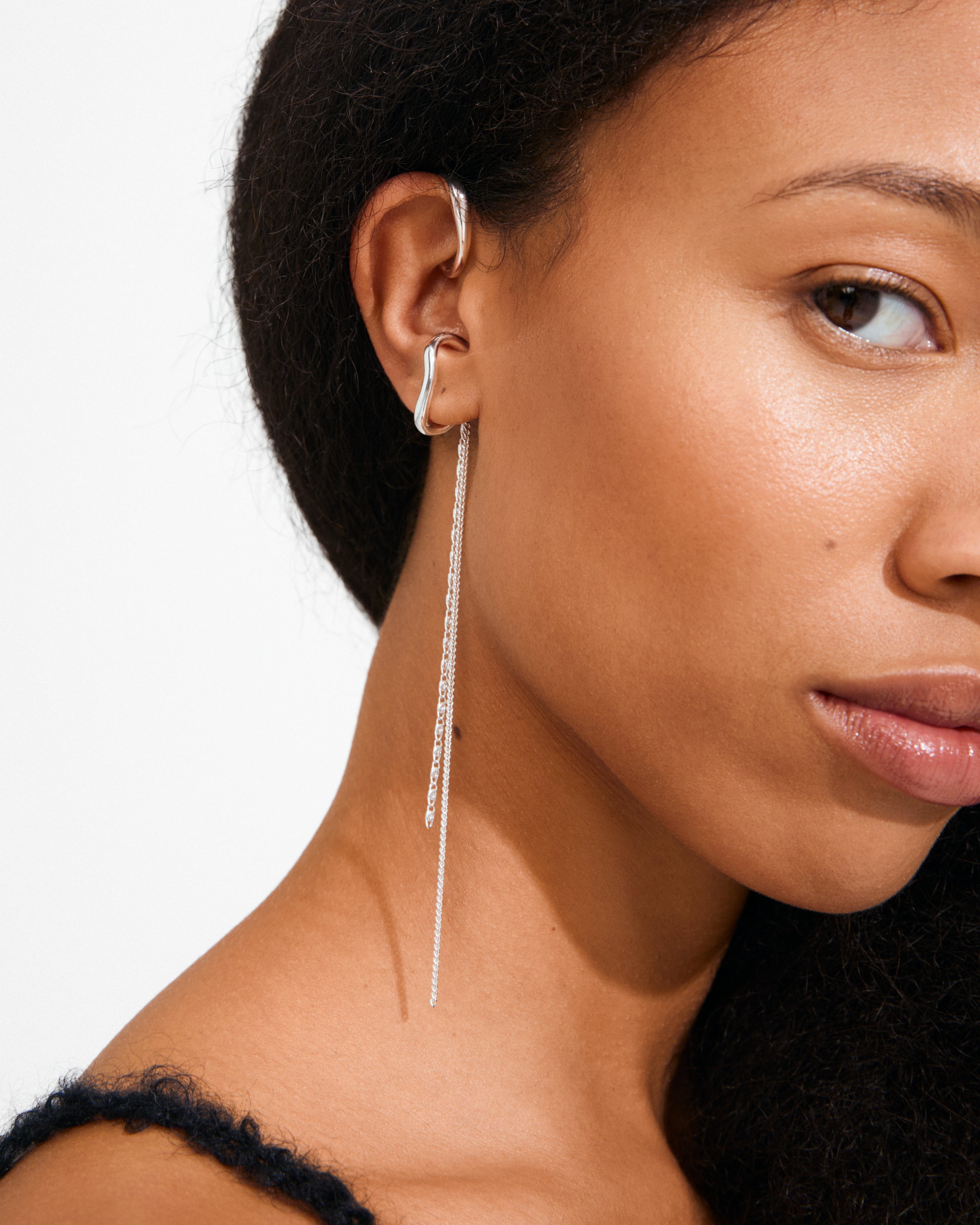 Evon 2-in-1 Ear Cuff - Zilver