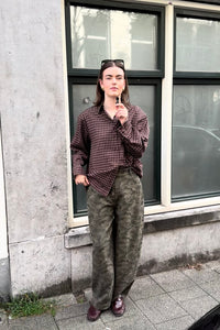 Anella Check Shirt - Bruin