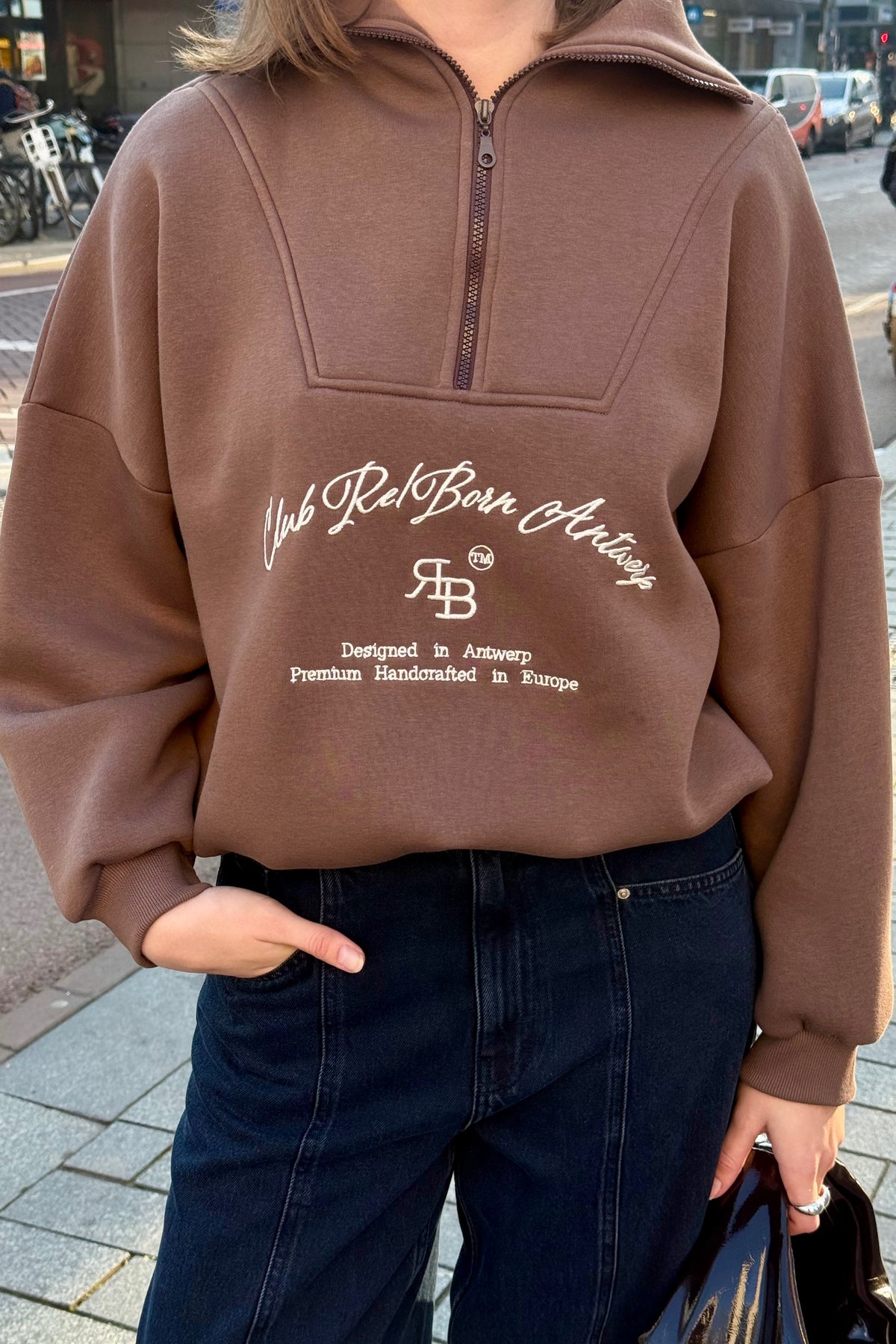 Chelsea Cropped Sweater - Bruin