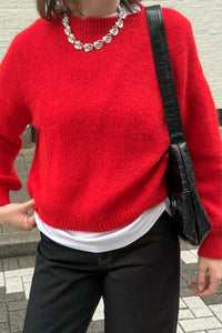 Olivia Mohair Trui - Rood