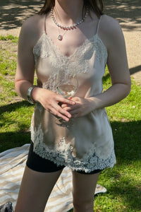 Viole Kanten Top - Champagne