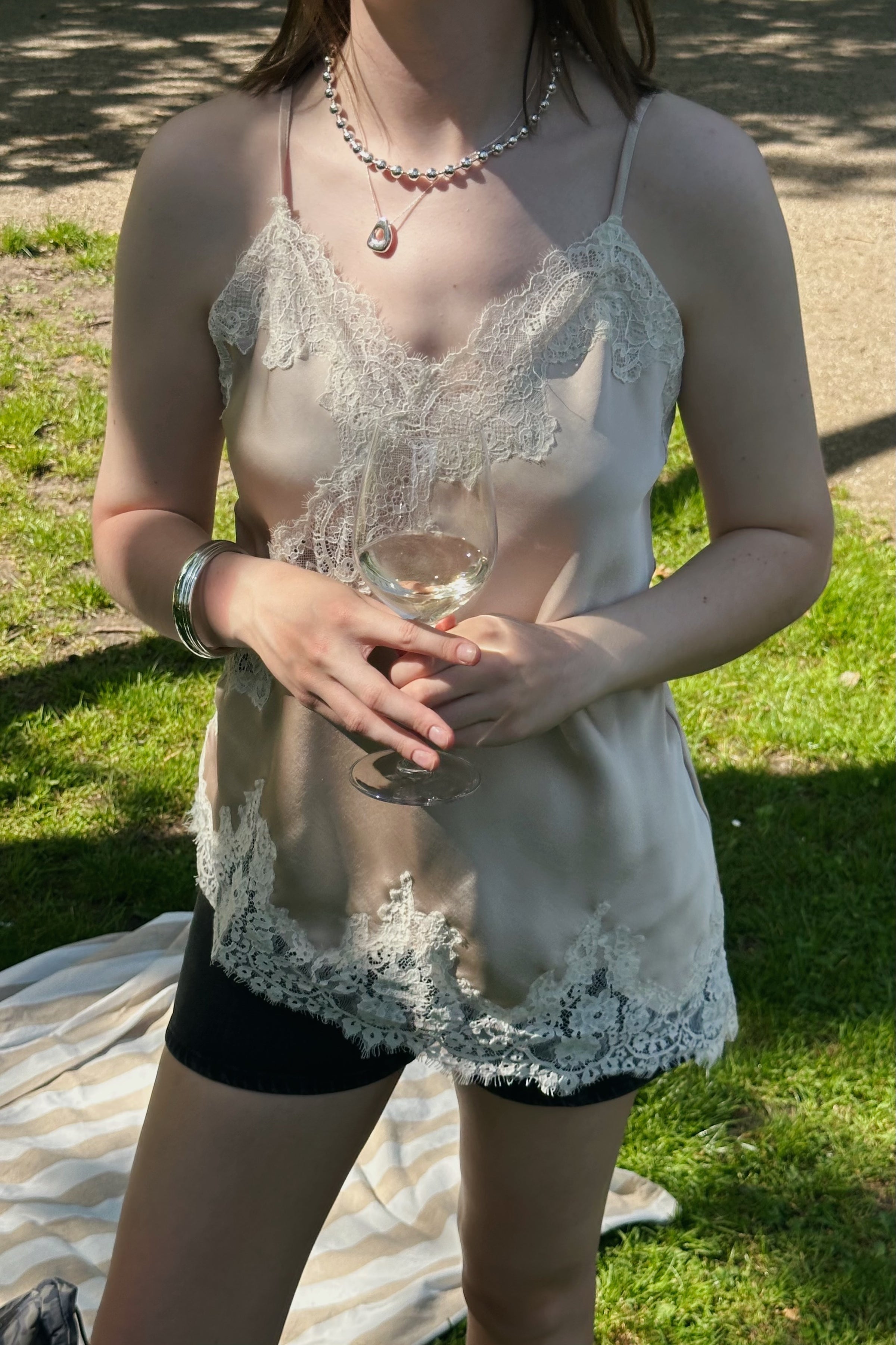 Viole Kanten Top - Champagne