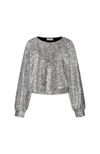 Spark Cropped Trui - Zilver