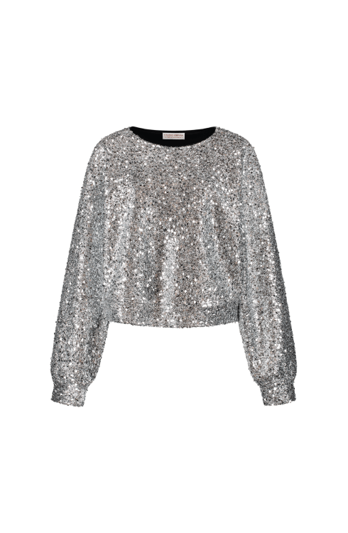 Spark Cropped Trui - Zilver