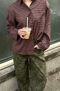 Anella Check Shirt - Bruin