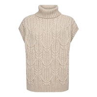 RowCC Oversize Cable Knit Spencer - Crème