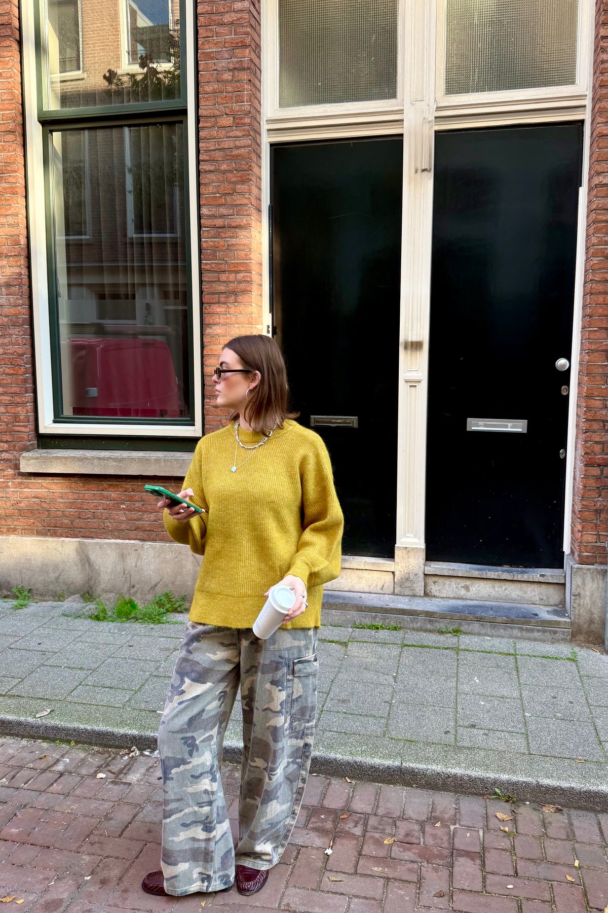SLWLulu Gebreide Trui - Groen