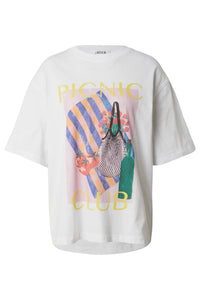 Oversized Xia Picnic T-shirt - Wit