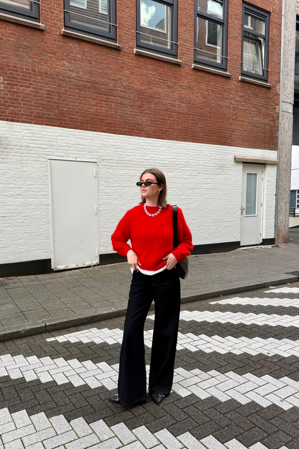 Olivia Mohair Trui - Rood