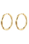 Eddy Recycled Organic Shaped Large Hoops - Goud