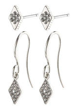 Diamond Earrings - Zilver