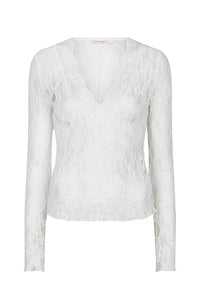 Gemma Kanten Top - Wit