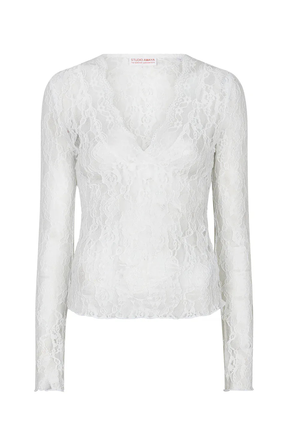 Gemma Kanten Top - Wit