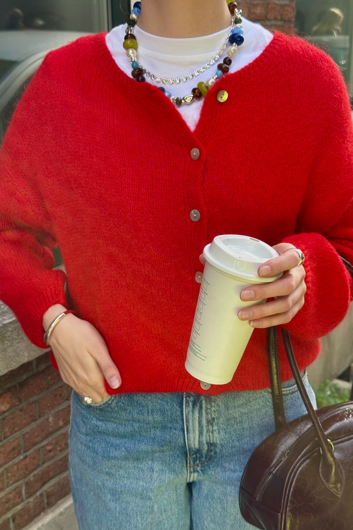 Veerle Vest - Rood