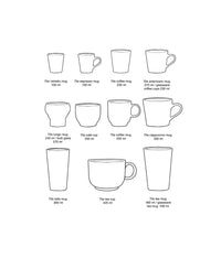 HKliving 70'S ceramics Koffie Mok - Cove