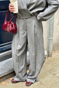 JackyCC Pleat Pantalon - Grijs